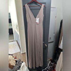 Brand new Birdy Grey bridesmaid dress never worn size medium taupe